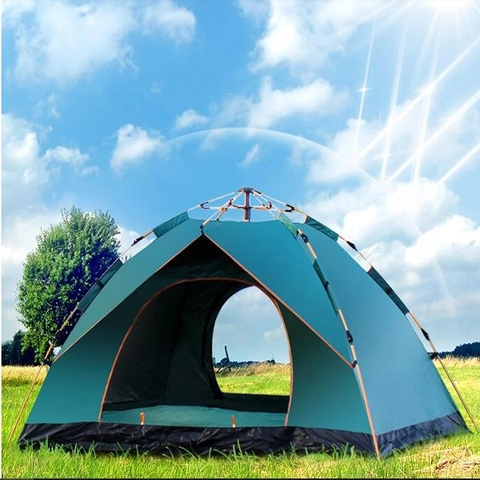 Lều cắm trại tự bung 8-9 người chất lượng cao (KT 320x320x170cm) K132